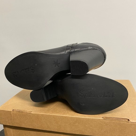 Women's Splendid Rochelle Black Leather Ankle Boot - Picture 7 of 7